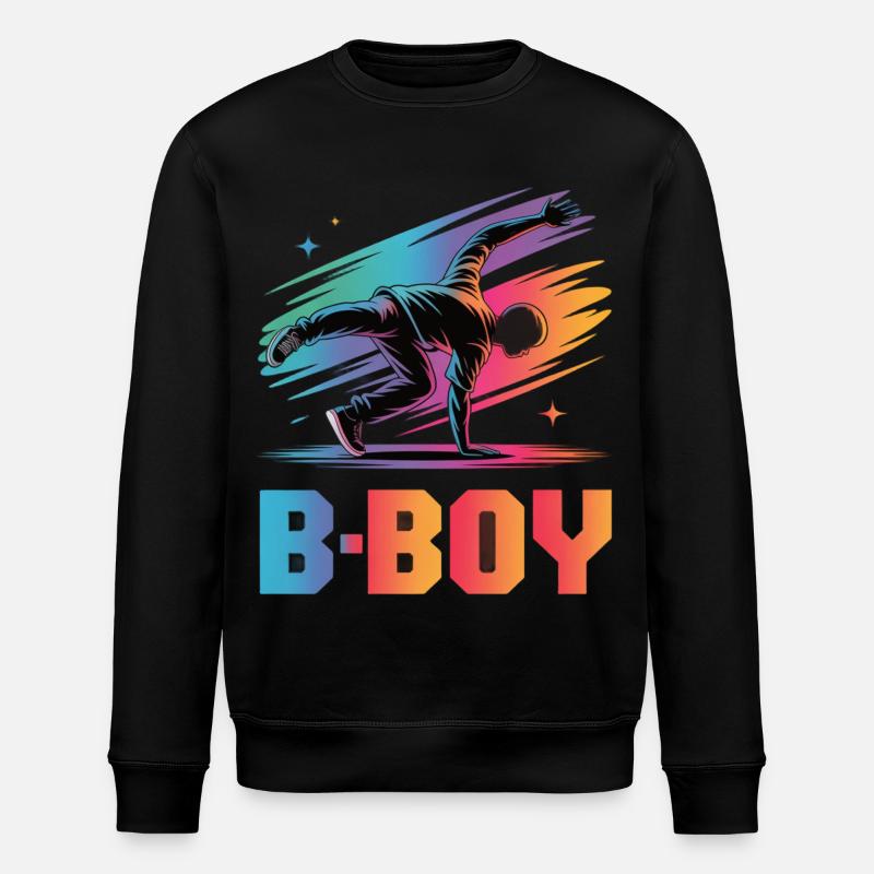B-Boy Breakdance Streetstyle Breakdancer - Stanley/Stella Unisex Bio-Sweatshirt ROLLER - Schwarz