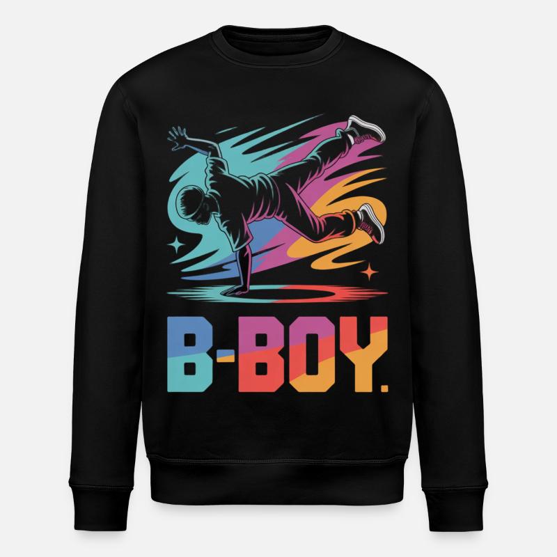B-Boy Breakdance Streetstyle Breakdancer - Stanley/Stella Unisex Bio-Sweatshirt ROLLER - Schwarz