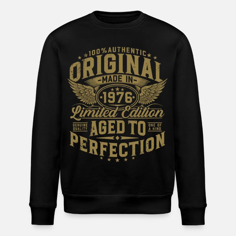 Cadeau d’anniversaire original de 1976 - Sweat bio ROLLER Stanley/Stella Unisexe - noir