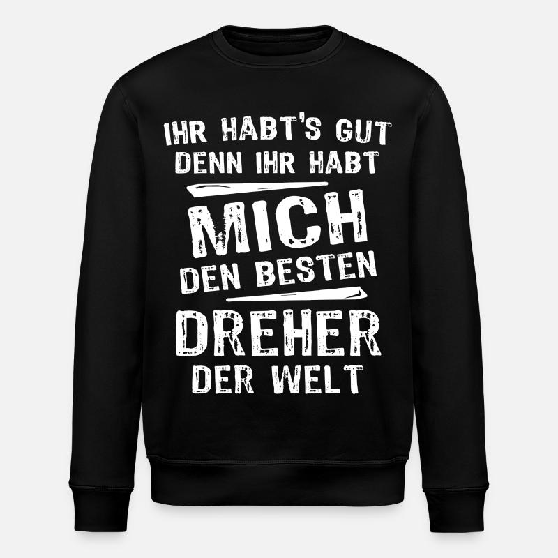 Dreher - Stanley/Stella Unisex Bio-Sweatshirt ROLLER - Schwarz