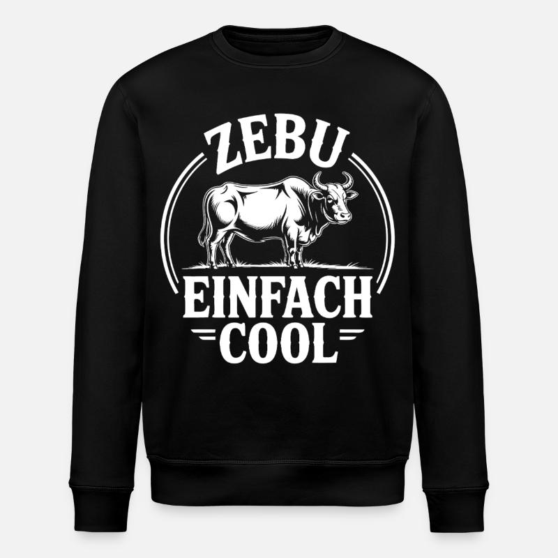 Zebu just cool - Stanley/Stella ROLLER Unisex Organic Sweatshirt - black