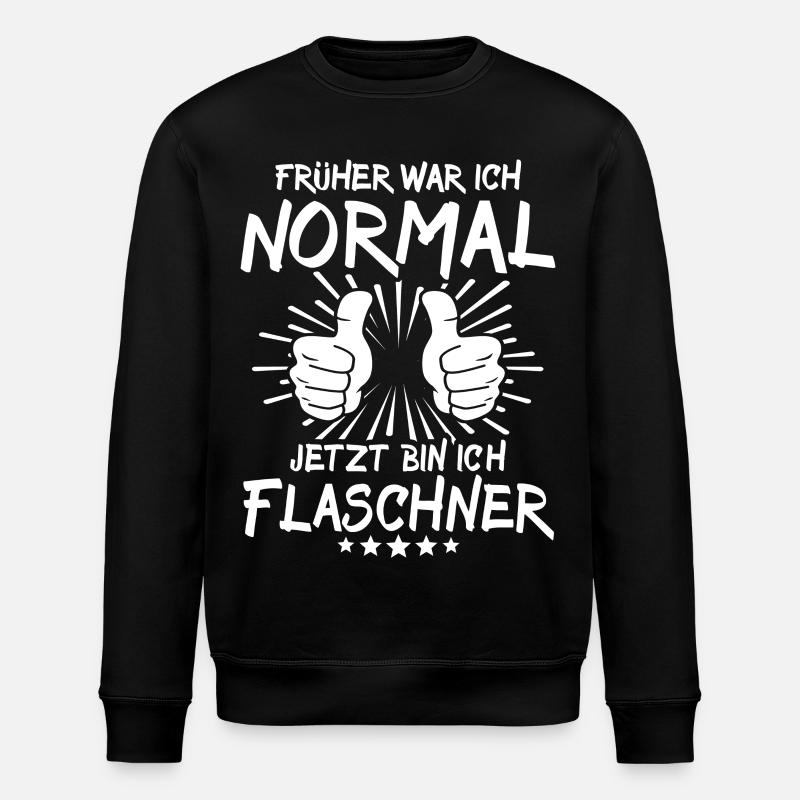 Flaschner - Stanley/Stella Unisex Bio-Sweatshirt ROLLER - Schwarz