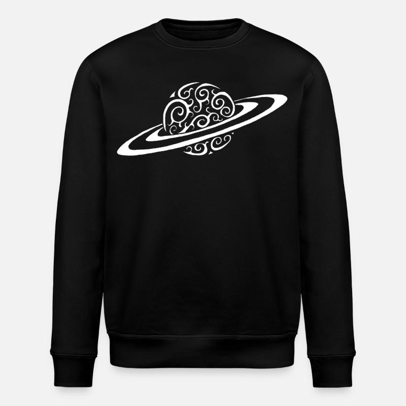 Planète spirale blanche - Sweat bio ROLLER Stanley/Stella Unisexe - noir