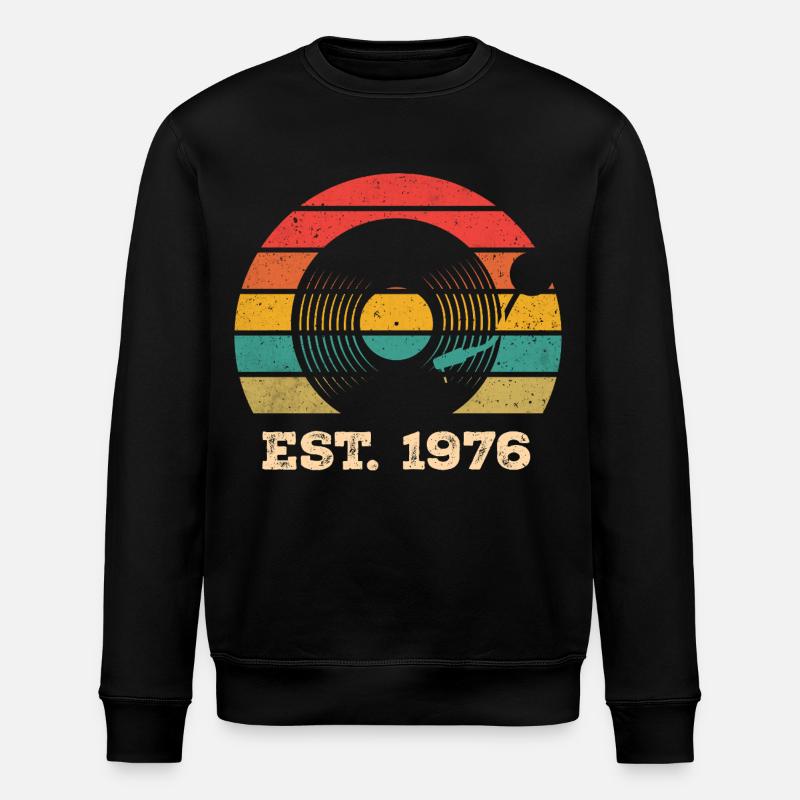 Millésime 1976 - Sweat bio ROLLER Stanley/Stella Unisexe - noir