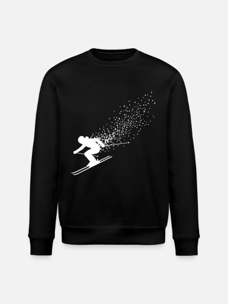 Skiing Skiers Ski Skiing Holidays - Stanley/Stella ROLLER Unisex Organic Sweatshirt - black