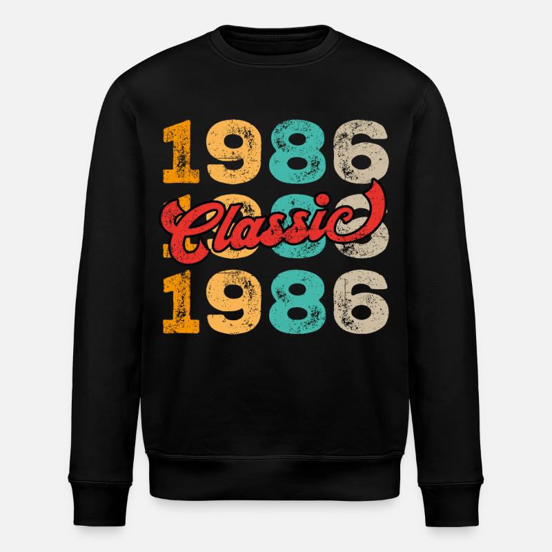 1986 Classic - Stanley/Stella Unisex Bio-Sweatshirt ROLLER - Schwarz