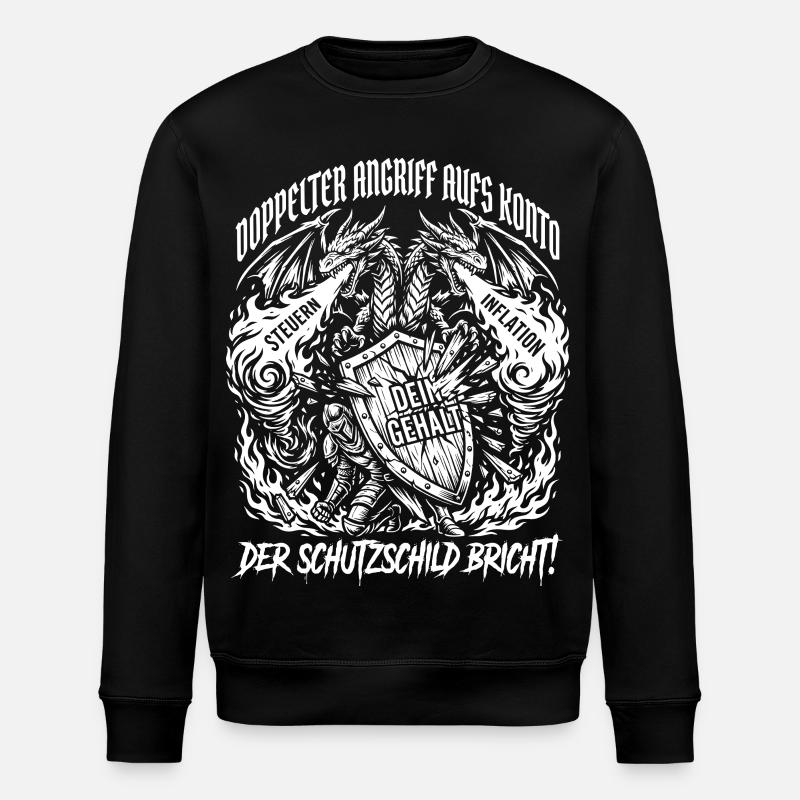 Double attaque contre le compte - Sweat bio ROLLER Stanley/Stella Unisexe - noir