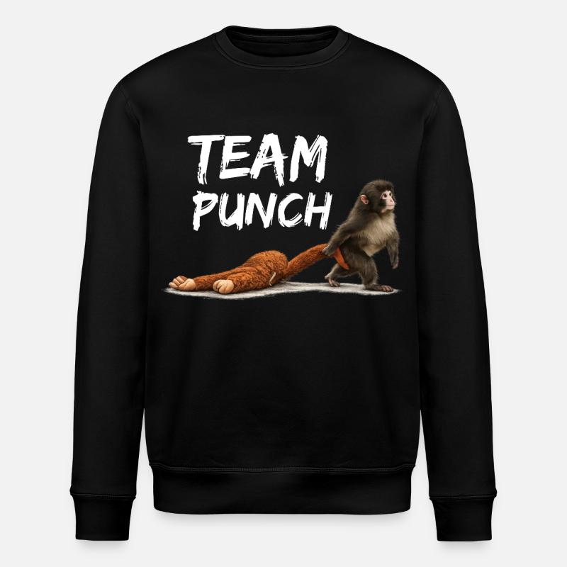 Team Punch Viral Monkey Shirt - Stanley/Stella Unisex Bio-Sweatshirt ROLLER - Schwarz