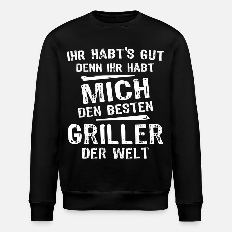 Griller - Stanley/Stella Unisex Bio-Sweatshirt ROLLER - Schwarz