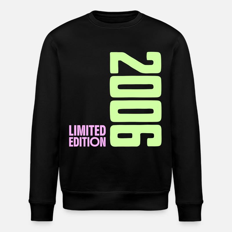 2006 Limitierte Edition Neon Y2K Design - Stanley/Stella Unisex Bio-Sweatshirt ROLLER - Schwarz