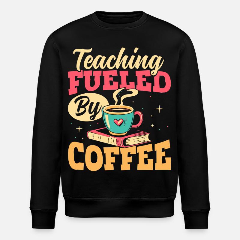 Der Unterricht Wird Von Kaffeepädagogen - Stanley/Stella Unisex Bio-Sweatshirt ROLLER - Schwarz