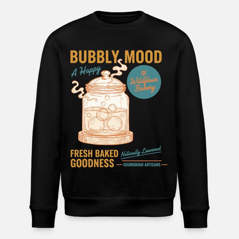 Sauerteigbrot Backbäcker Sauerteigstarter - Stanley/Stella Unisex Bio-Sweatshirt ROLLER - Schwarz