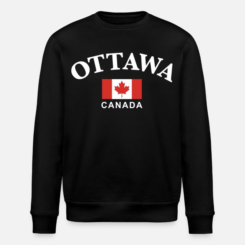 Ottawa, Kanada - Stanley/Stella Unisex Bio-Sweatshirt ROLLER - Schwarz