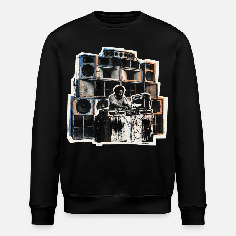 Dub Reggae Soundsystem Roots - Stanley/Stella ROLLER Unisex Organic Sweatshirt - black