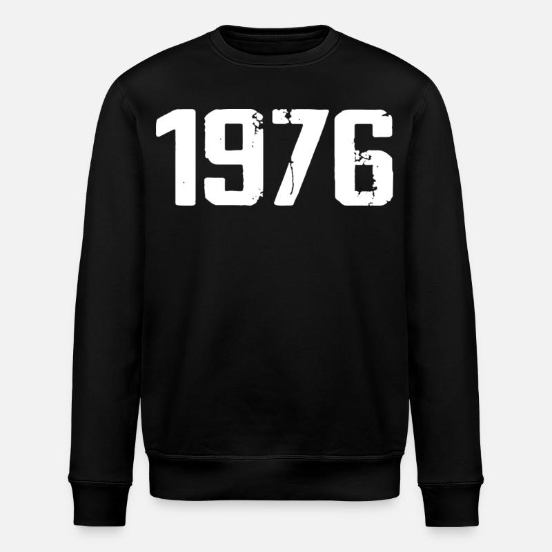1976 – Großartig seit 1976 - Stanley/Stella Unisex Bio-Sweatshirt ROLLER - Schwarz