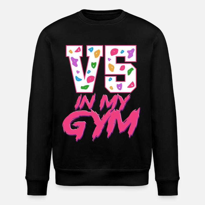 Indoor Klettern Indoorklettern - Stanley/Stella Unisex Bio-Sweatshirt ROLLER - Schwarz