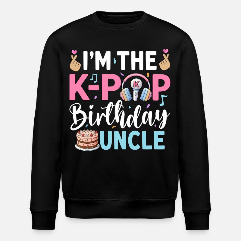 I'm The K-Pop Birthday Uncle - Stanley/Stella Unisex Bio-Sweatshirt ROLLER - Schwarz