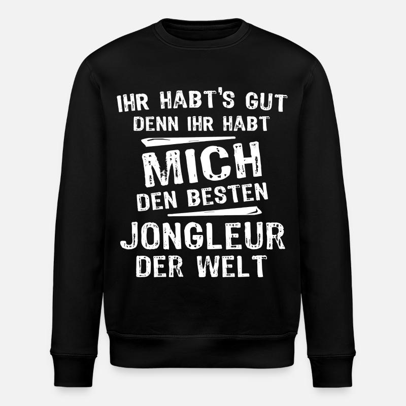 Jongleur - Stanley/Stella Unisex Bio-Sweatshirt ROLLER - Schwarz