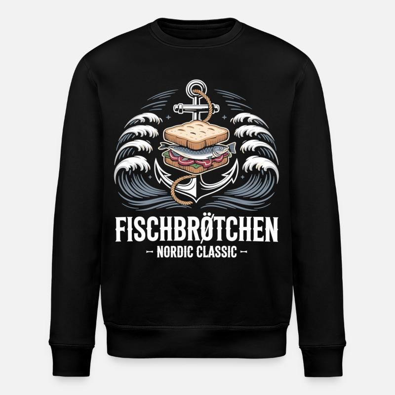 Fish Rolls Nordic Classic Skjorte - Stanley/Stella økologisk unisex-sweatshirt ROLLER - sort