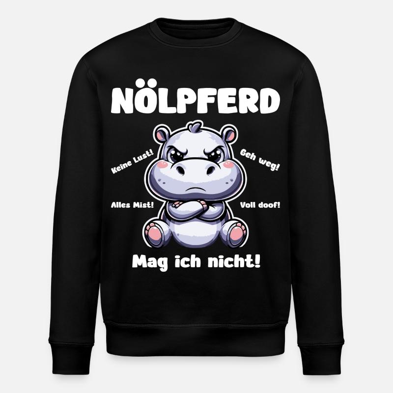 Nölpferd - Stanley/Stella ROLLER Unisex Organic Sweatshirt - black