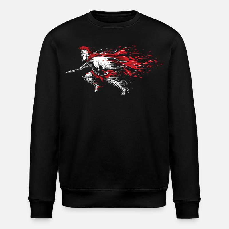 Spartiate Vitesse Éclats Mascotte Spartan Dash - Sweat bio ROLLER Stanley/Stella Unisexe - noir