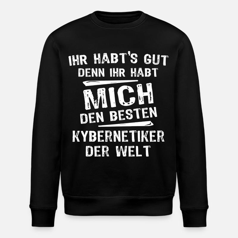 Kybernetiker - Stanley/Stella Unisex Bio-Sweatshirt ROLLER - Schwarz