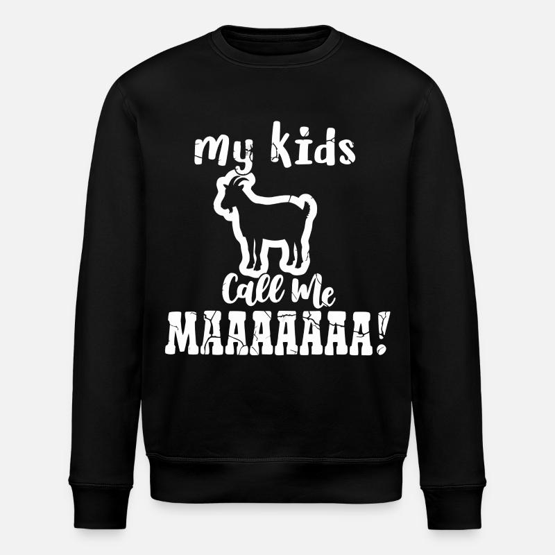 Maman chèvre drôle - Sweat bio ROLLER Stanley/Stella Unisexe - noir