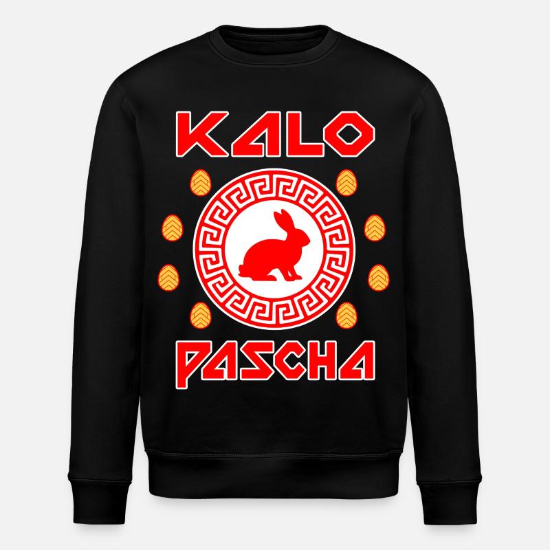 Kalo Pascha grec Grèce de Pâques - Sweat bio ROLLER Stanley/Stella Unisexe - noir