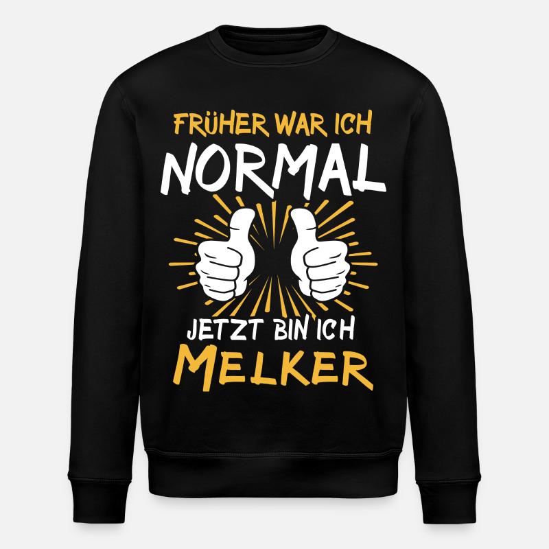 Melker Spruch - Stanley/Stella ROLLER Unisex Organic Sweatshirt - black