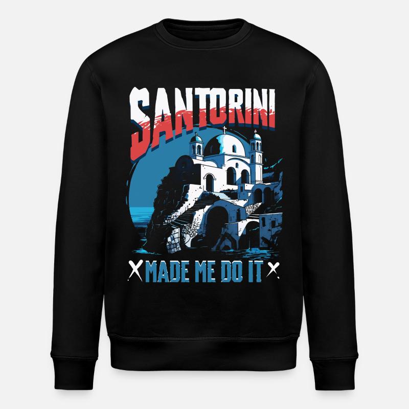 Santorin - Sweat bio ROLLER Stanley/Stella Unisexe - noir