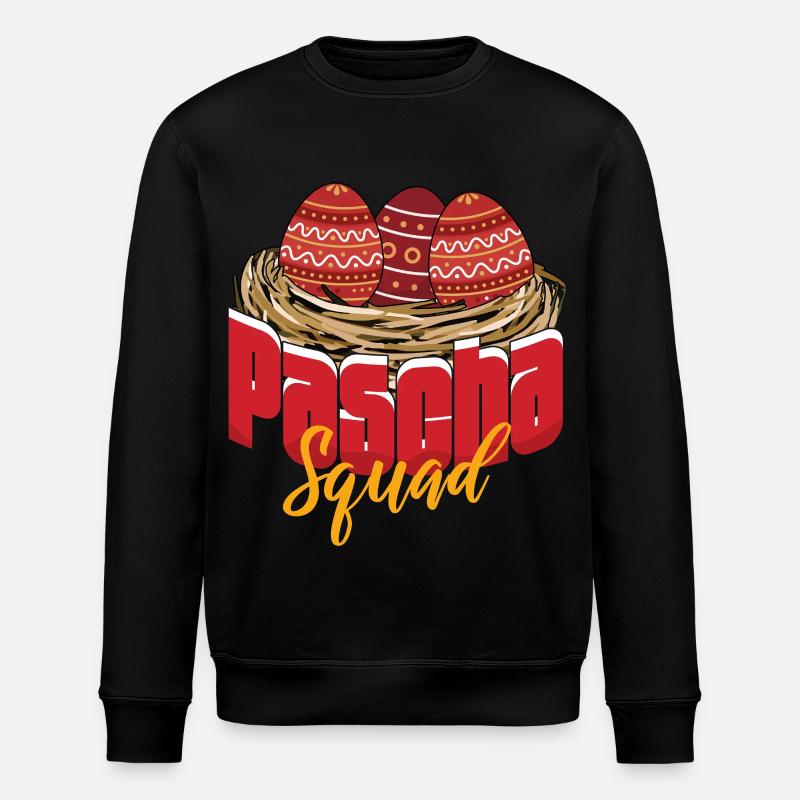 Påskegruppe Ortodoks påske Gresk påske - Stanley/Stella ROLLER økologisk unisex-sweatshirt - svart