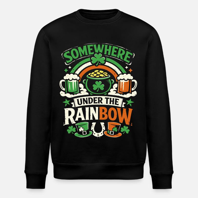 Sous l’arc-en-ciel | La Saint-Patrick - Sweat bio ROLLER Stanley/Stella Unisexe - noir