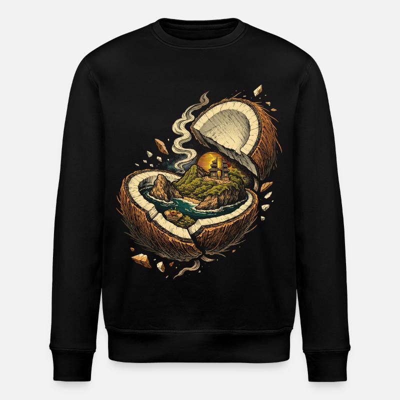 Bali Reise - Stanley/Stella Unisex Bio-Sweatshirt ROLLER - Schwarz