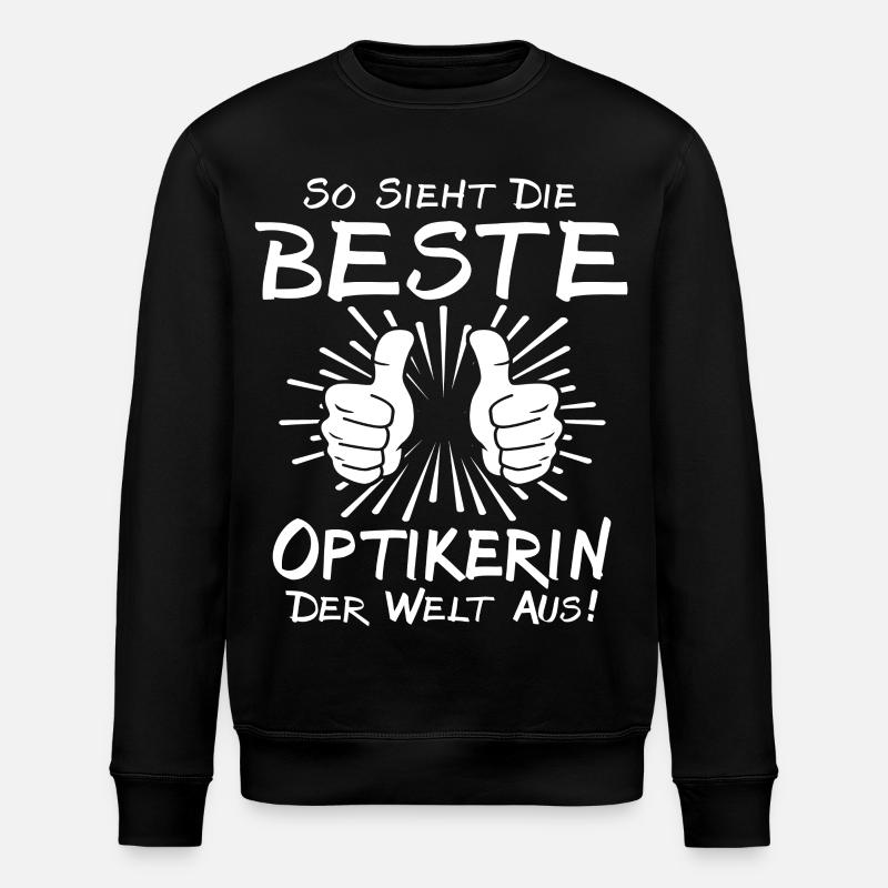 Optikerin - Stanley/Stella Unisex Bio-Sweatshirt ROLLER - Schwarz