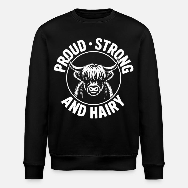 Puissance des Highlands et poilettes - Sweat bio ROLLER Stanley/Stella Unisexe - noir