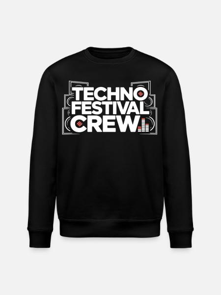 Techno Festival Crew – Techo Party Outfit - Stanley/Stella ROLLER Unisex Organic Sweatshirt - black