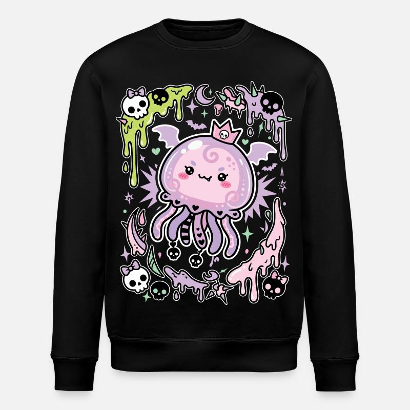 Esthétique de méduse fantôme pastel - Sweat bio ROLLER Stanley/Stella Unisexe - noir
