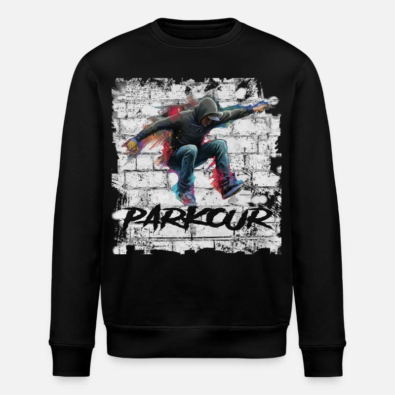 Parkour - Stanley/Stella Unisex Bio-Sweatshirt ROLLER - Schwarz