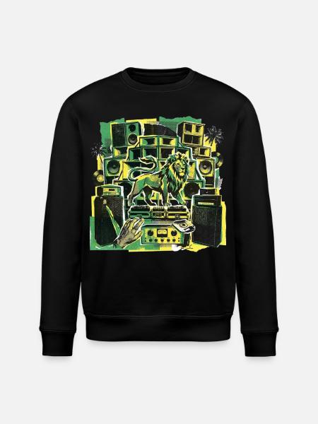 Roots Dub Reggae Soundsystem - Stanley/Stella Unisex Bio-Sweatshirt ROLLER - Schwarz