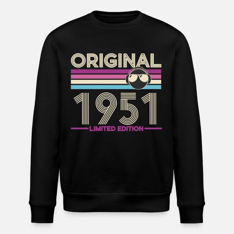 Original 1951 édition limitée - Sweat bio ROLLER Stanley/Stella Unisexe - noir