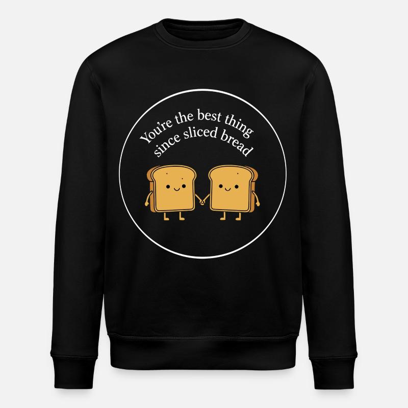Best Thing Sliced Bread - Stanley/Stella ROLLER Unisex Organic Sweatshirt - black