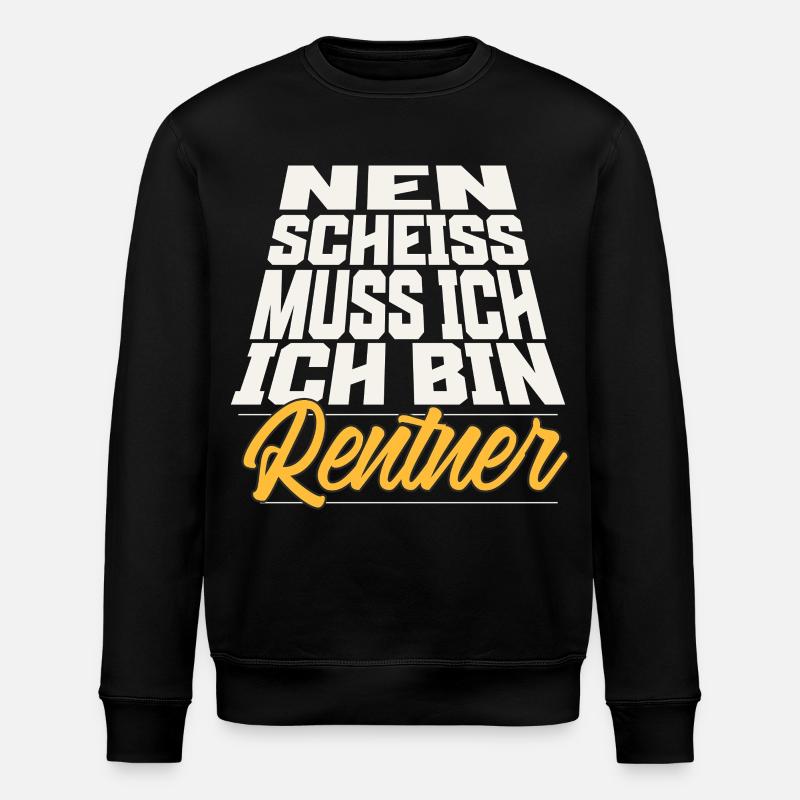 Rentner - Stanley/Stella Unisex Bio-Sweatshirt ROLLER - Schwarz