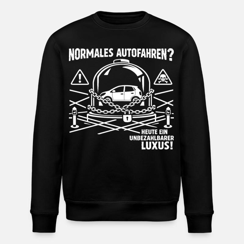 Normales Autofahren ? - Stanley/Stella Unisex Bio-Sweatshirt ROLLER - Schwarz