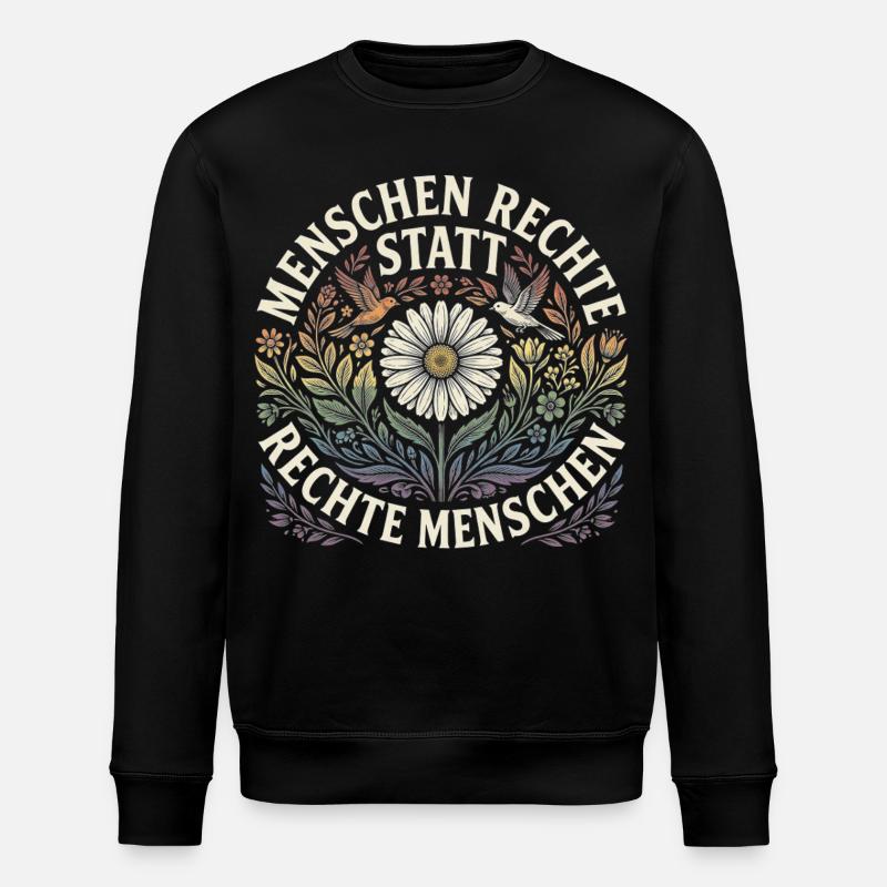 Equality Statement Radicalized by Decency Trend - Stanley/Stella Unisex Bio-Sweatshirt ROLLER - Schwarz