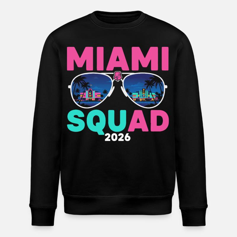 Miami Squad 2026 - Stanley/Stella ROLLER Unisex Organic Sweatshirt - black