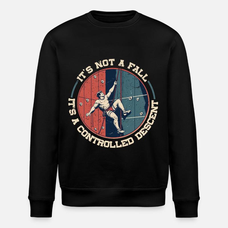 Indendørs klatring Indendørs Klatring Kontrolleret nedstigning - Stanley/Stella økologisk unisex-sweatshirt ROLLER - sort