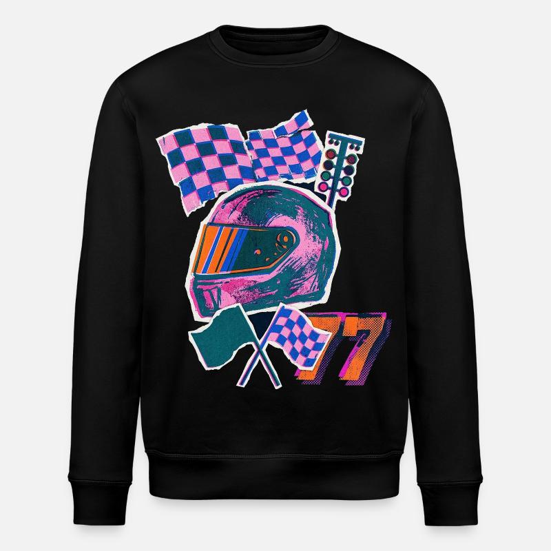 Retro Wave Driver - Stanley/Stella Unisex Bio-Sweatshirt ROLLER - Schwarz
