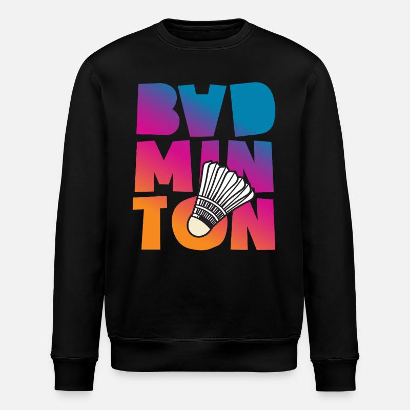 Badminton - Sweat bio ROLLER Stanley/Stella Unisexe - noir