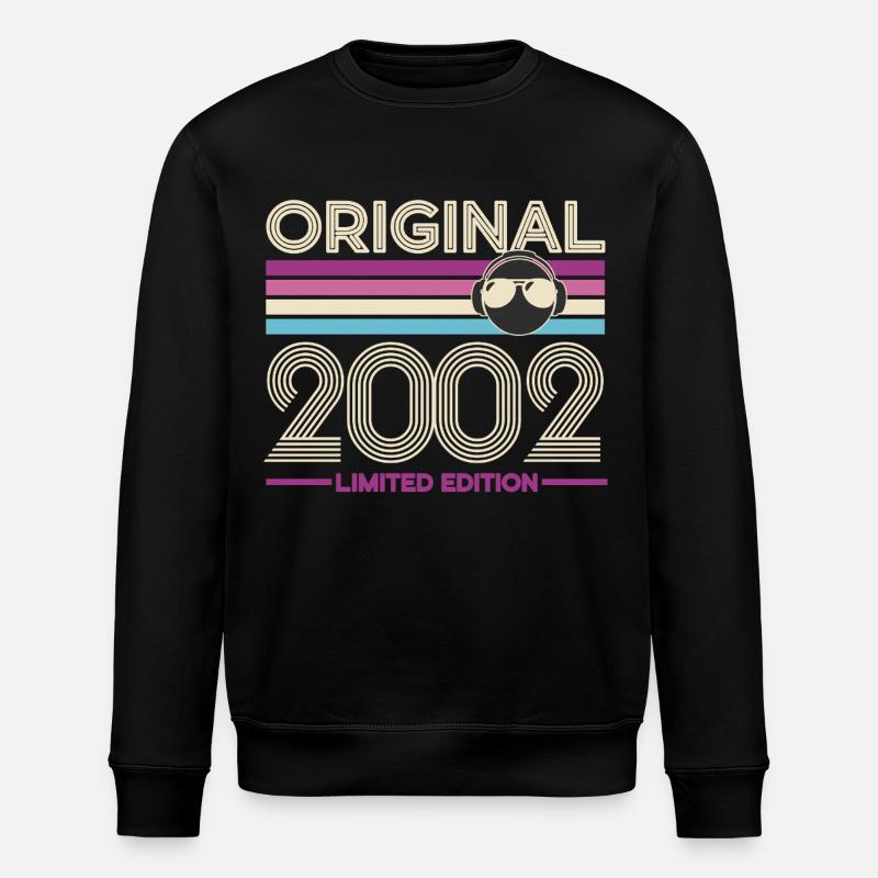 2002 Retro Limited Edition - Stanley/Stella Unisex Bio-Sweatshirt ROLLER - Schwarz