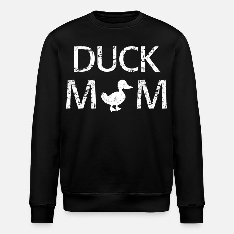 T-shirt cadeau de maman canard - Sweat bio ROLLER Stanley/Stella Unisexe - noir